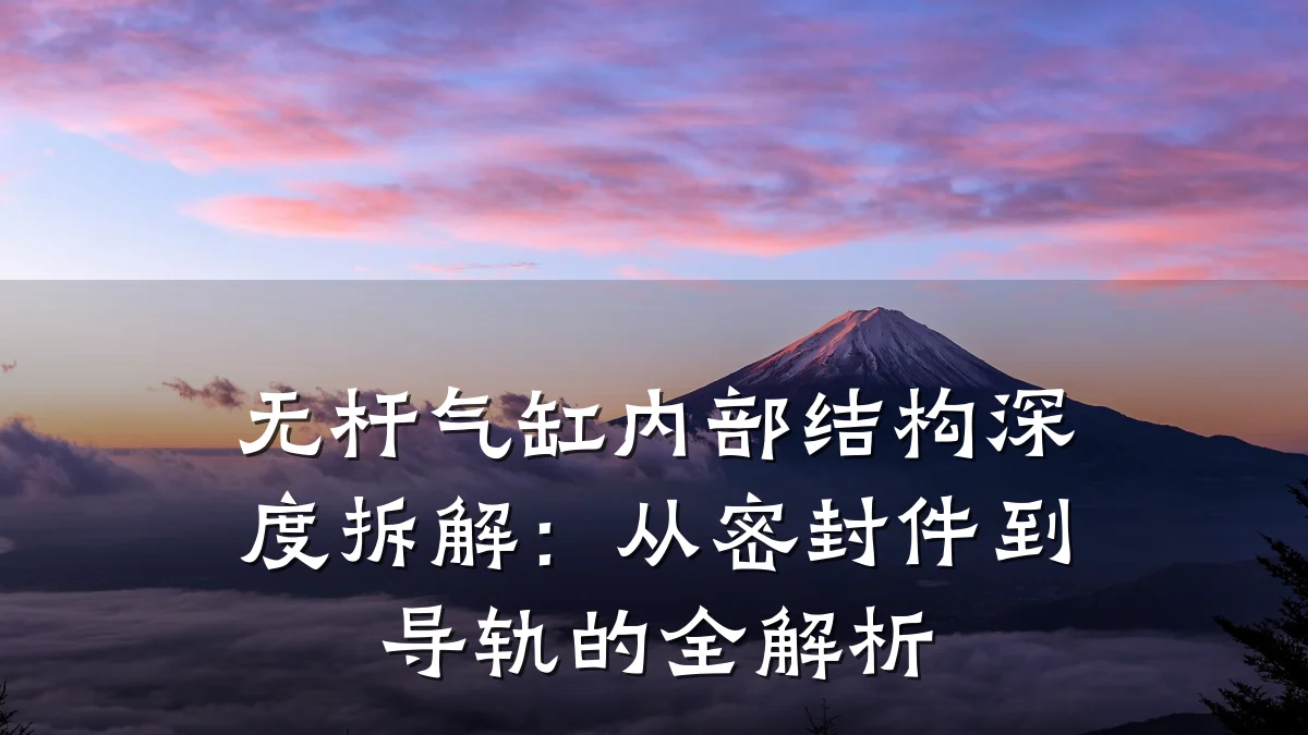 无杆气缸内部结构深度拆解：从密封件到导轨的全解析