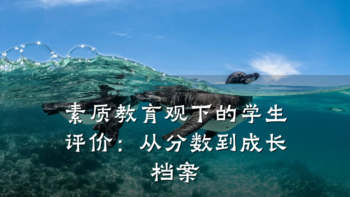 素质教育观下的学生评价:从分数到成长档案