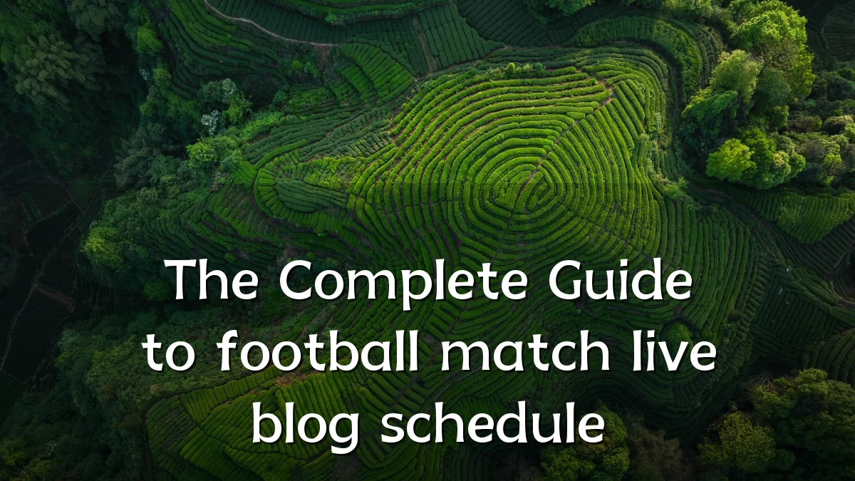 The Complete Guide to football match live blog schedule