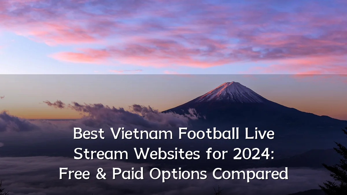 Best Vietnam Football Live Stream Websites for 2024: Free & Paid Options Compared