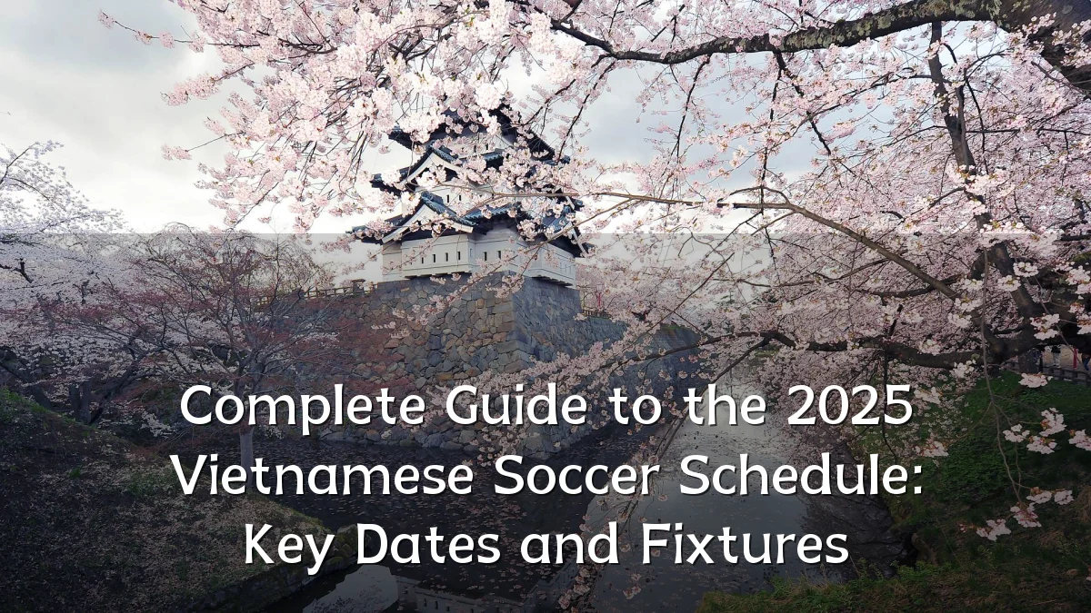 Complete Guide to the 2025 Vietnamese Soccer Schedule: Key Dates and Fixtures