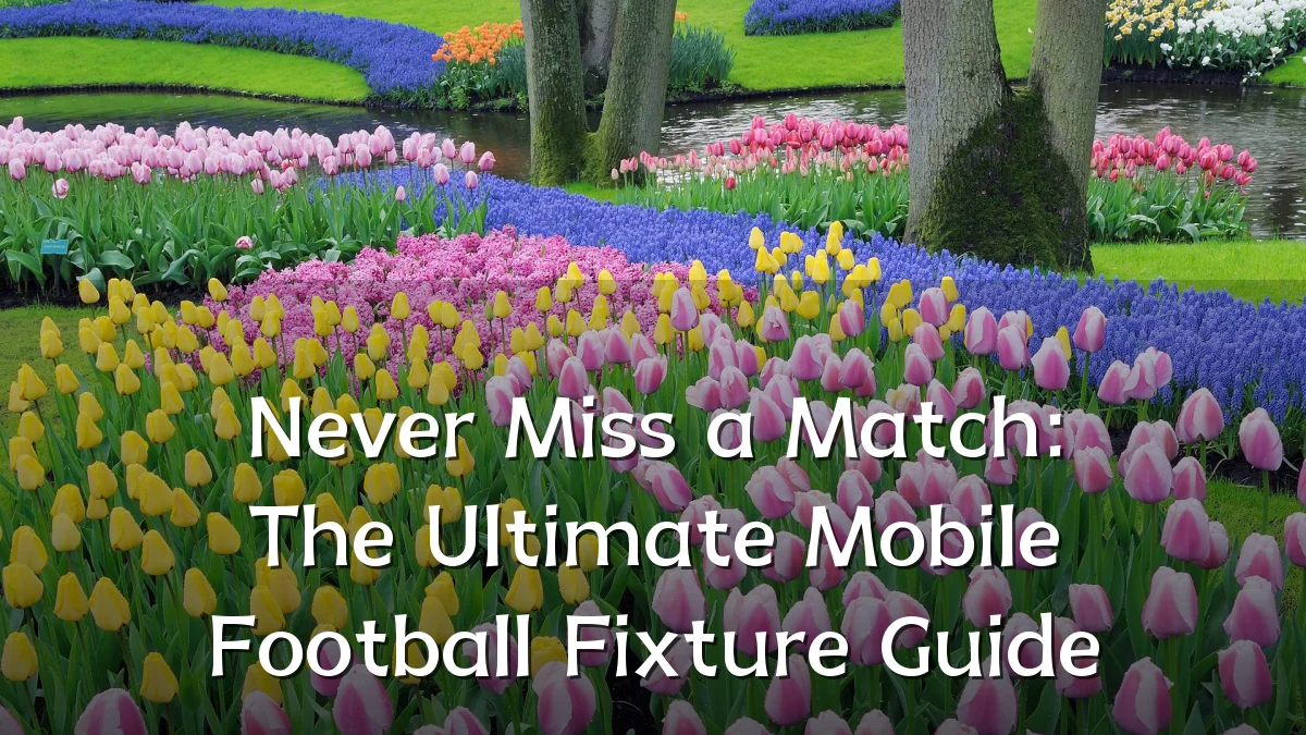 Never Miss a Match: The Ultimate Mobile Football Fixture Guide
